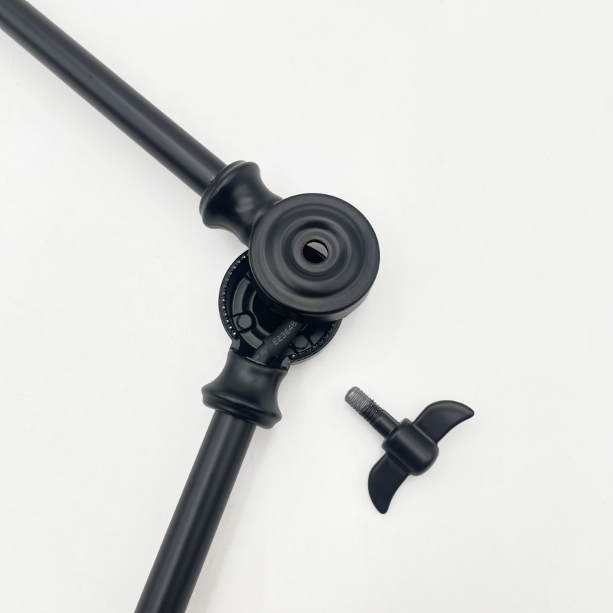 BRILAGI - LED nastaviteľný luster na tyči IRONBEAM 1xE27/60W/230V čierna