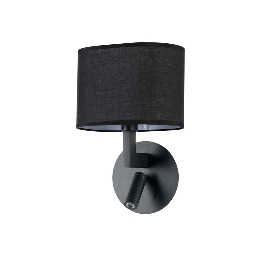 Brilagi - LED Nástenná lampa DAYA 1xE14/40W/230V + LED/3W čierna