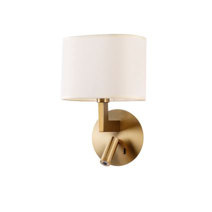 Brilagi - LED Nástenná lampa DAYA 1xE14/40W/230V + LED/3W krémová/zlatá