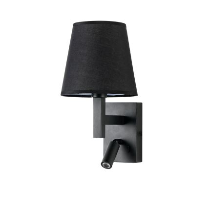 Brilagi - LED Nástenná lampa DEYA 1xE14/40W/230V + LED/3W čierna