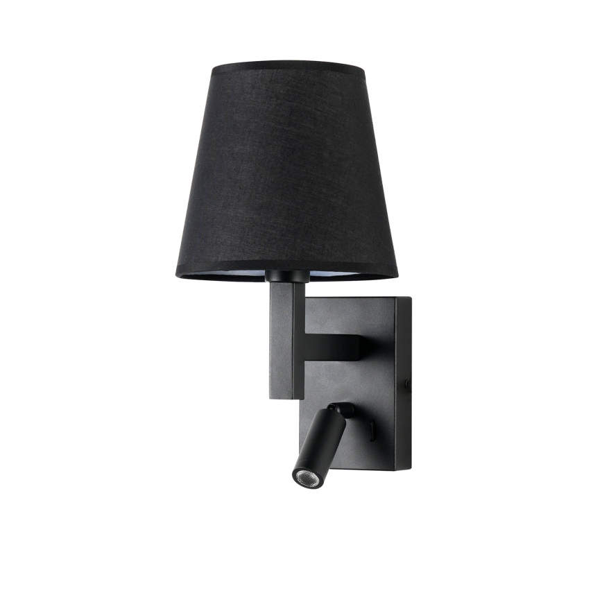 Brilagi - LED Nástenná lampa DEYA 1xE14/40W/230V + LED/3W čierna