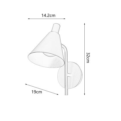 Brilagi - LED Nástenná lampa LUCERA LED/3W/230V čierna