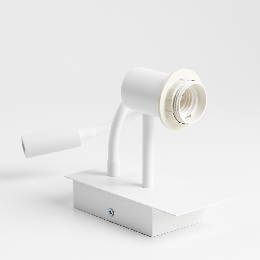 Brilagi - LED Flexibilná nástenná lampa NUBILA 1xE27/25W/230V + LED/3W biela/svetlohnedá