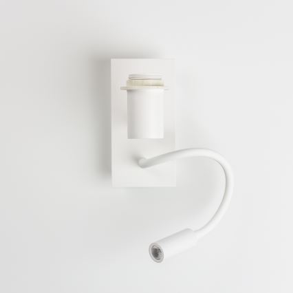 Brilagi - LED Flexibilná nástenná lampa NUBILA 1xE27/25W/230V + LED/3W biela/tmavomodrá