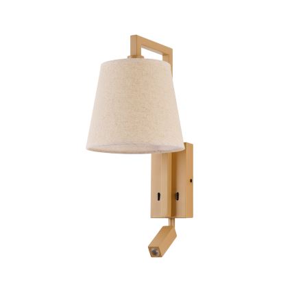 Brilagi - LED Nástenná lampa RAYA 1xE14/40W/230V + LED/3W ľan/béžová