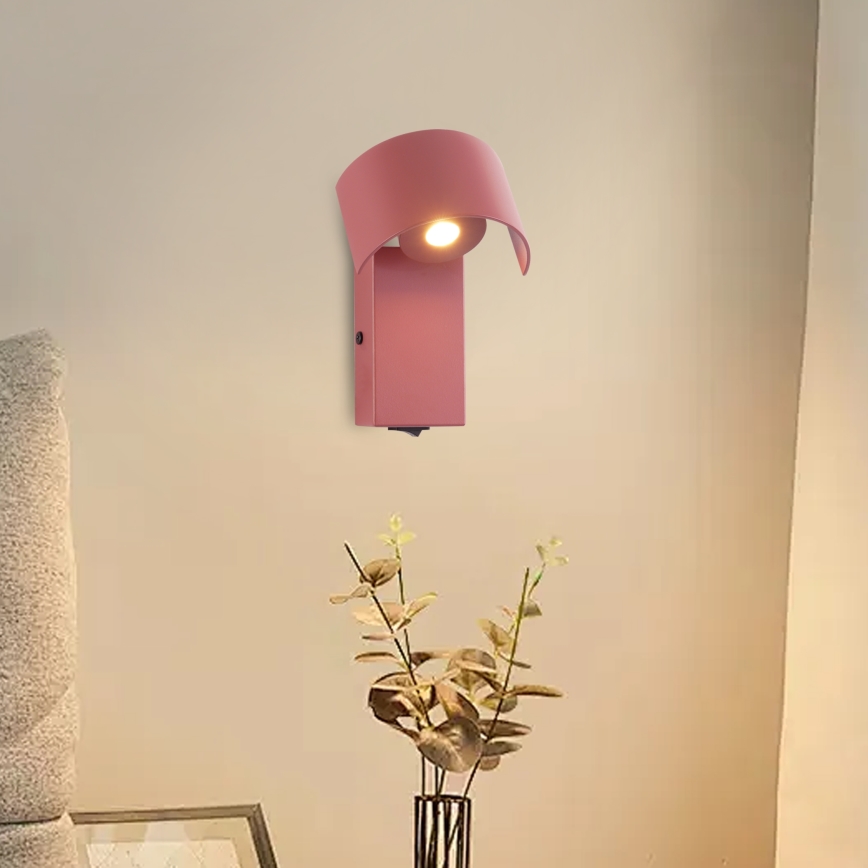 Brilagi - LED Nástenná lampa VASTO LED/3W/230V burgundy