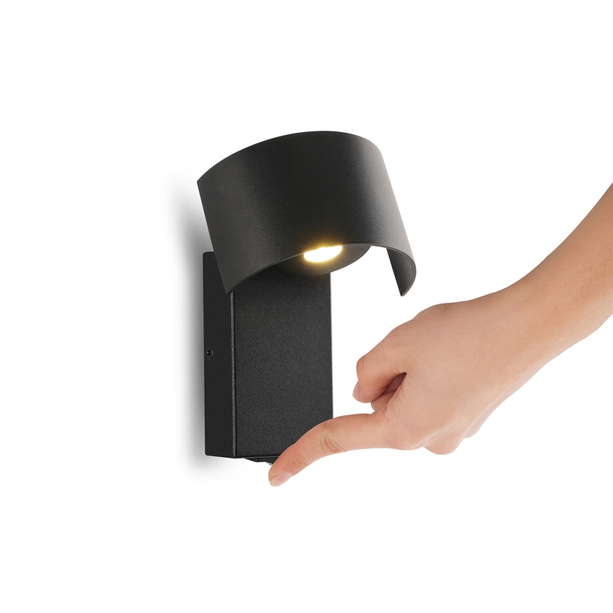 Brilagi - LED Nástenná lampa VASTO LED/3W/230V čierna