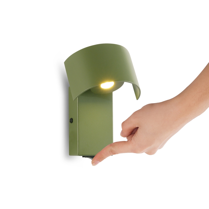 Brilagi - LED Nástenná lampa VASTO LED/3W/230V zelená