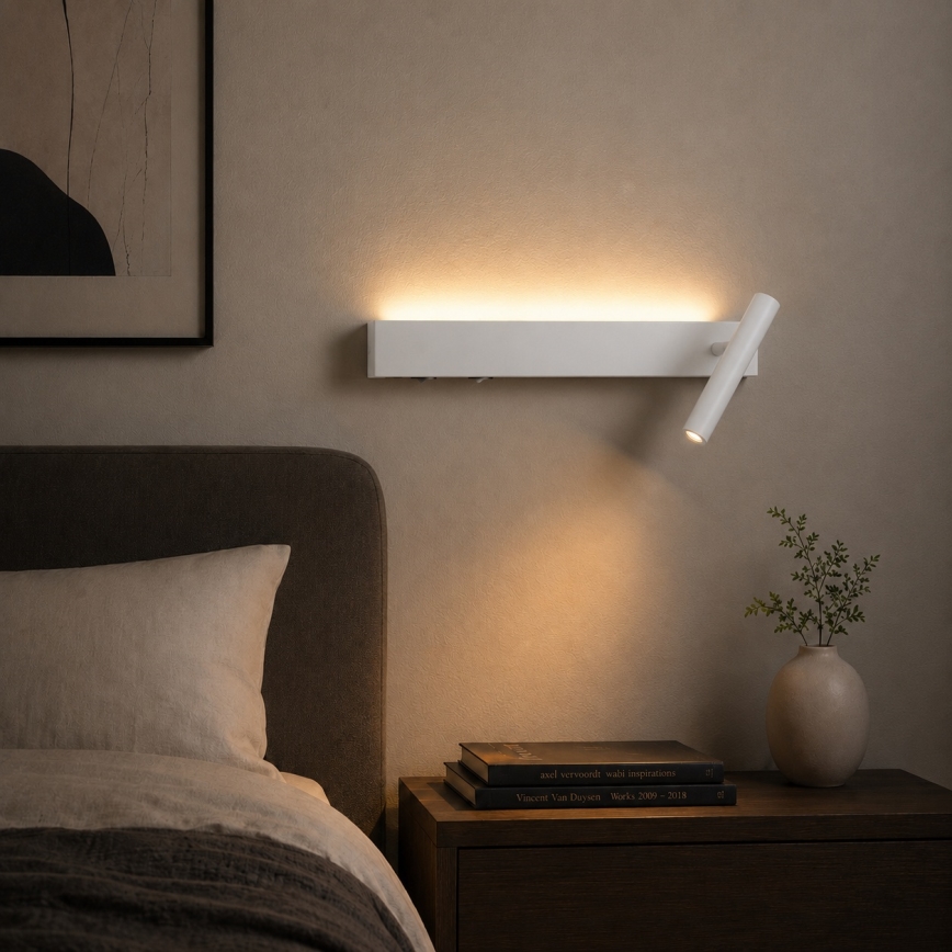 Brilagi - LED nástenné bodové svietidlo ARLIX LED/3W/230V + LED/7W biela CRI 90