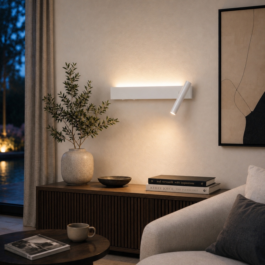 Brilagi - LED nástenné bodové svietidlo ARLIX LED/3W/230V + LED/7W biela CRI 90