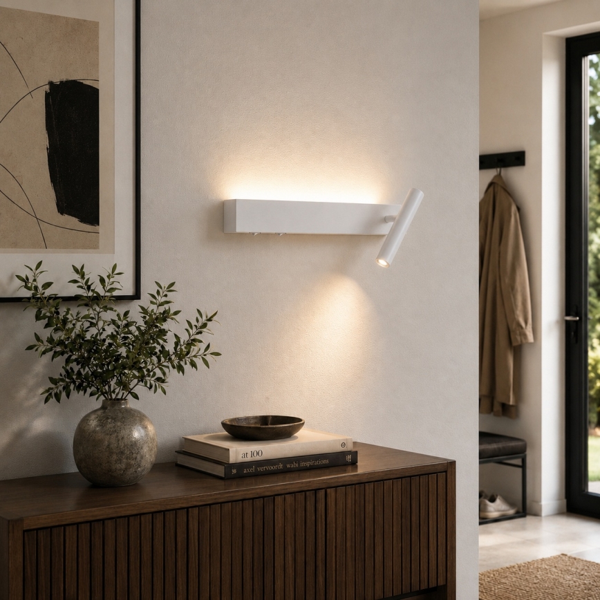 Brilagi - LED nástenné bodové svietidlo ARLIX LED/3W/230V + LED/7W biela CRI 90
