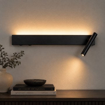 Brilagi - LED nástenné bodové svietidlo ARLIX LED/3W/230V + LED/7W čierne CRI 90