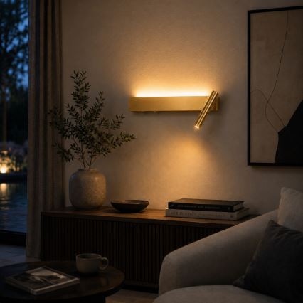 Brilagi - LED nástenné bodové svietidlo ARLIX LED/3W/230V + LED/7W zlaté CRI 90