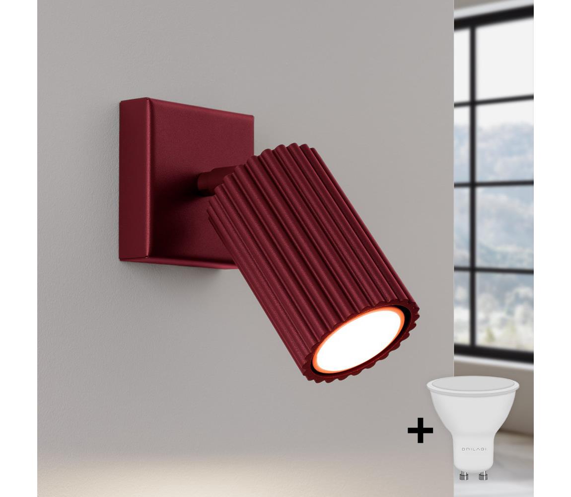 Brilagi - LED nástenné bodové svietidlo CRESTO 1xGU10/10W/230V bordové BR.1919