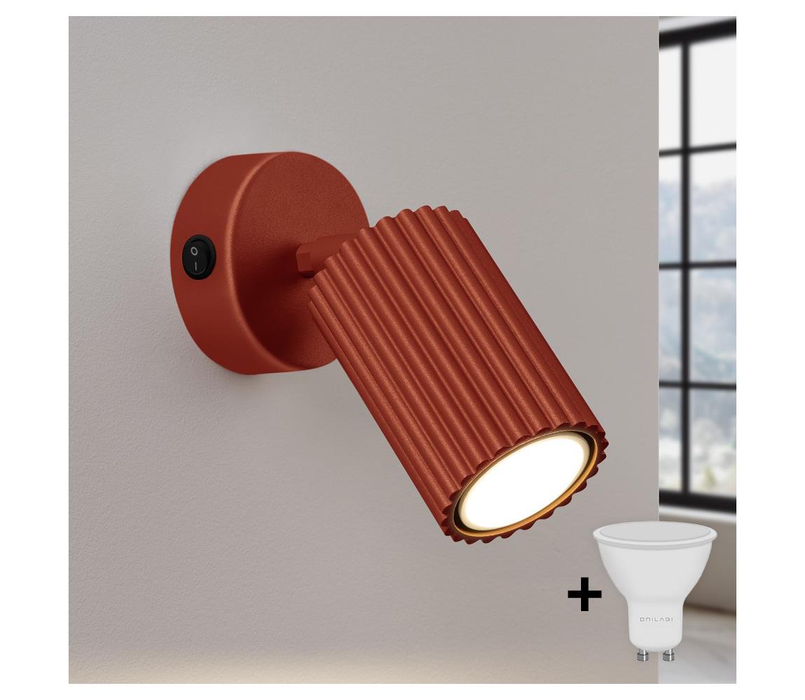Brilagi - LED nástenné bodové svietidlo CRESTO 1xGU10/10W/230V červené BR.1636