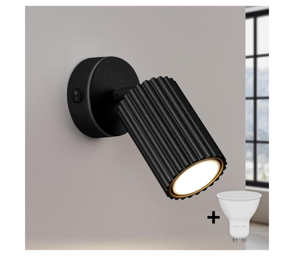 Brilagi - LED nástenné bodové svietidlo CRESTO 1xGU10/10W/230V čierna BR.1579