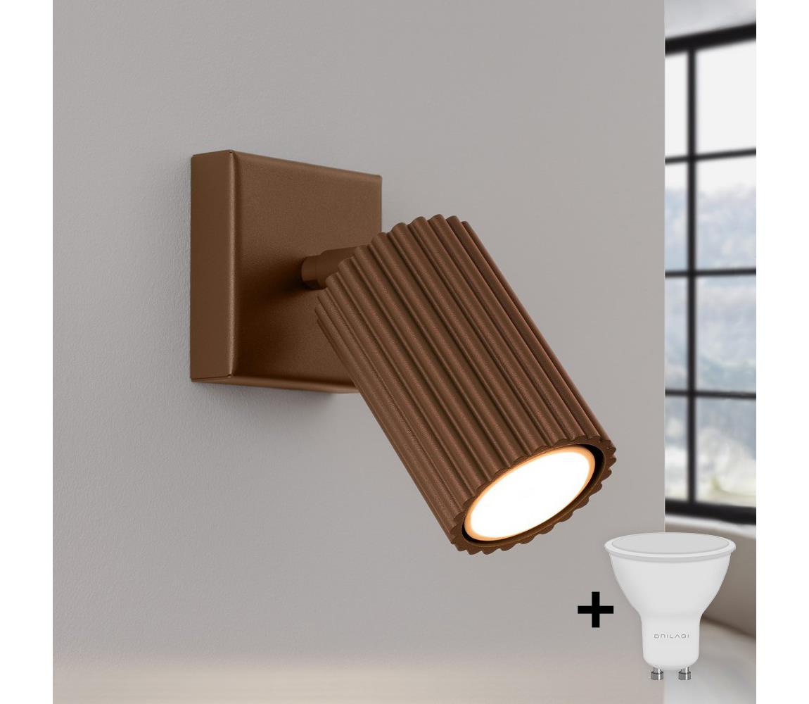 Brilagi - LED nástenné bodové svietidlo CRESTO 1xGU10/10W/230V hnedé BR.1958