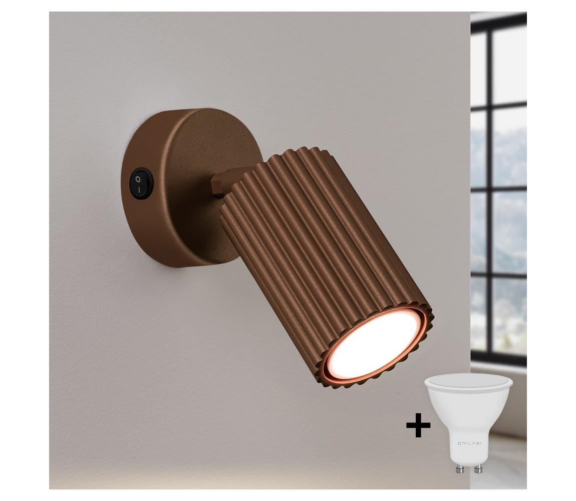 Brilagi - LED nástenné bodové svietidlo CRESTO 1xGU10/10W/230V hnedé BR.1959