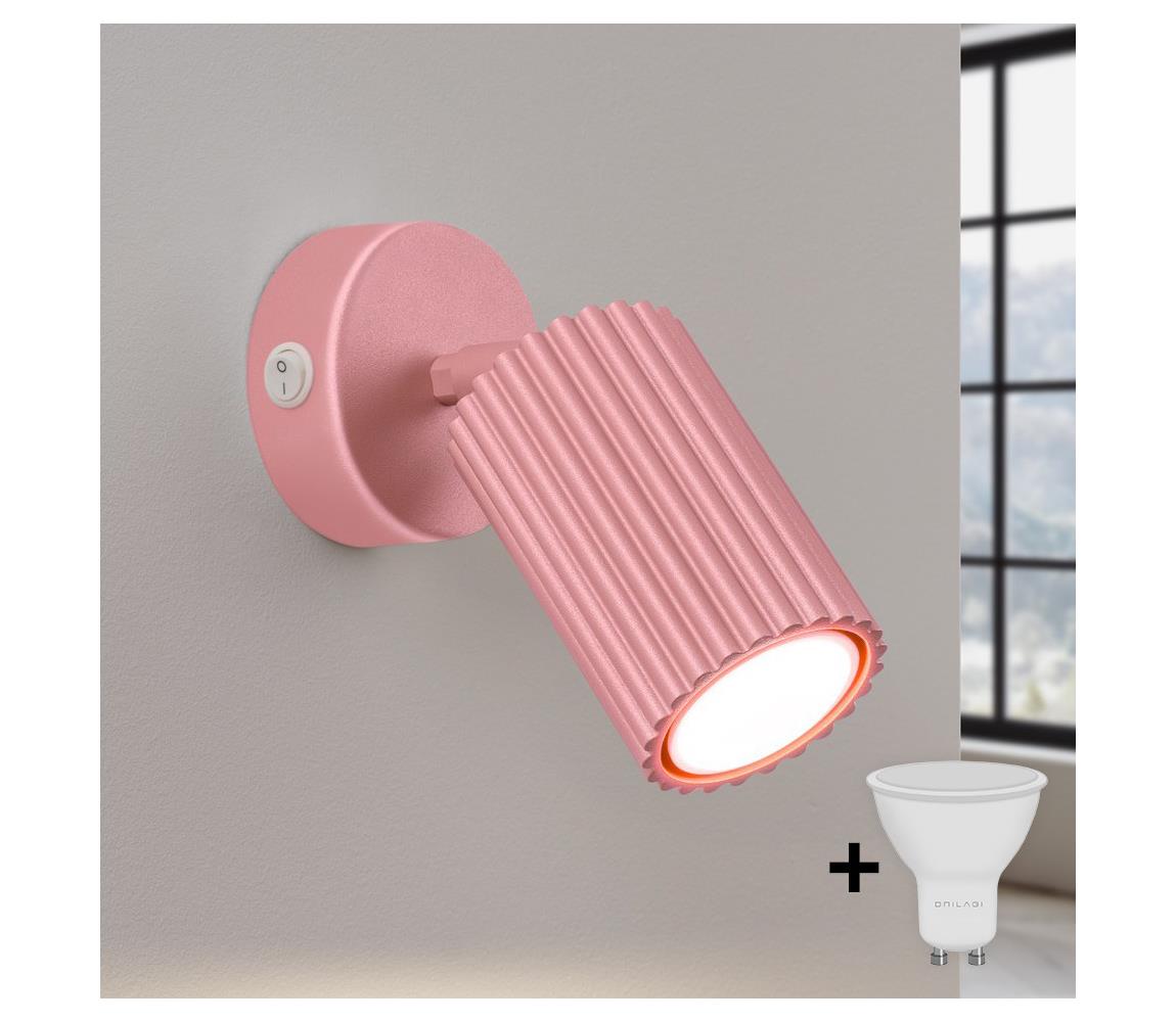 Brilagi - LED nástenné bodové svietidlo CRESTO 1xGU10/10W/230V ružová BR.1933