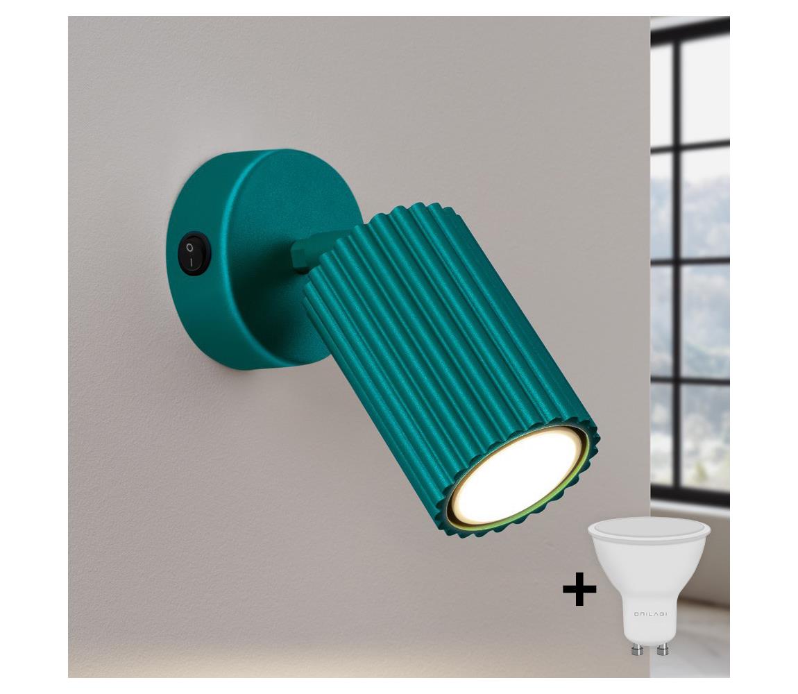 Brilagi - LED nástenné bodové svietidlo CRESTO 1xGU10/10W/230V tyrkysové BR.1946
