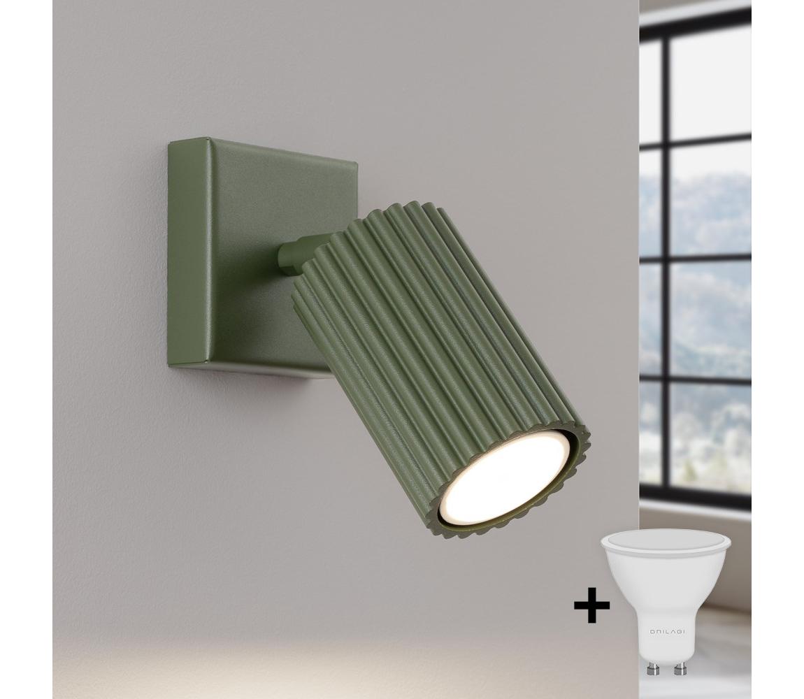 Brilagi - LED nástenné bodové svietidlo CRESTO 1xGU10/10W/230V zelené BR.1616