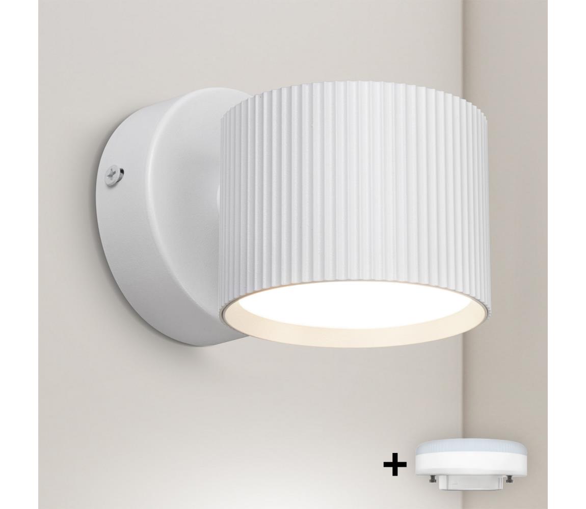 Brilagi - LED Nástenné bodové svietidlo STRIPY 1xGX53/15W/230V biela WO-GX-06-WHT-OEM