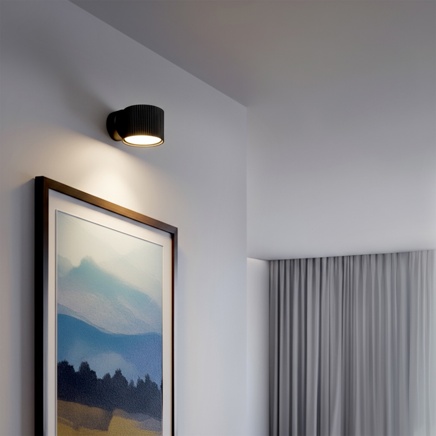 Brilagi - LED Nástenné bodové svietidlo STRIPY 1xGX53/15W/230V čierne