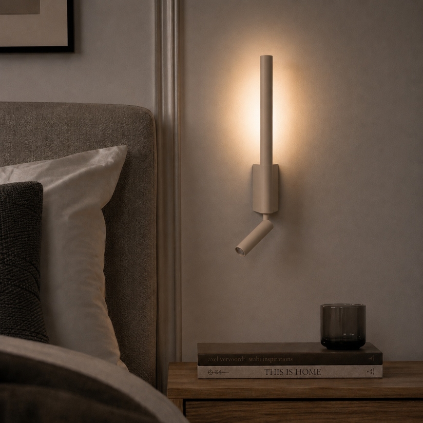Brilagi - LED Nástenné bodové svietidlo VIXON LED/3W/230V + LED/5W béžová CRI 90