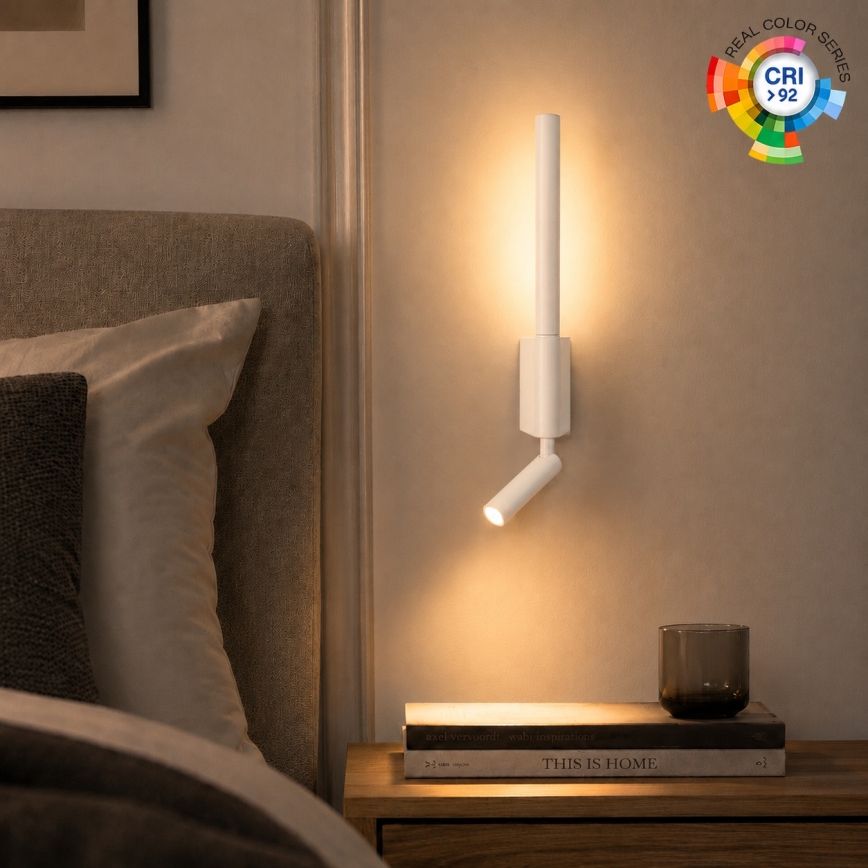 Brilagi - LED Nástenné bodové svietidlo VIXON LED/3W/230V + LED/5W biela CRI 90