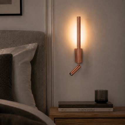 Brilagi - LED nástenné bodové svietidlo VIXON LED/3W/230V + LED/5W bronzové CRI 90