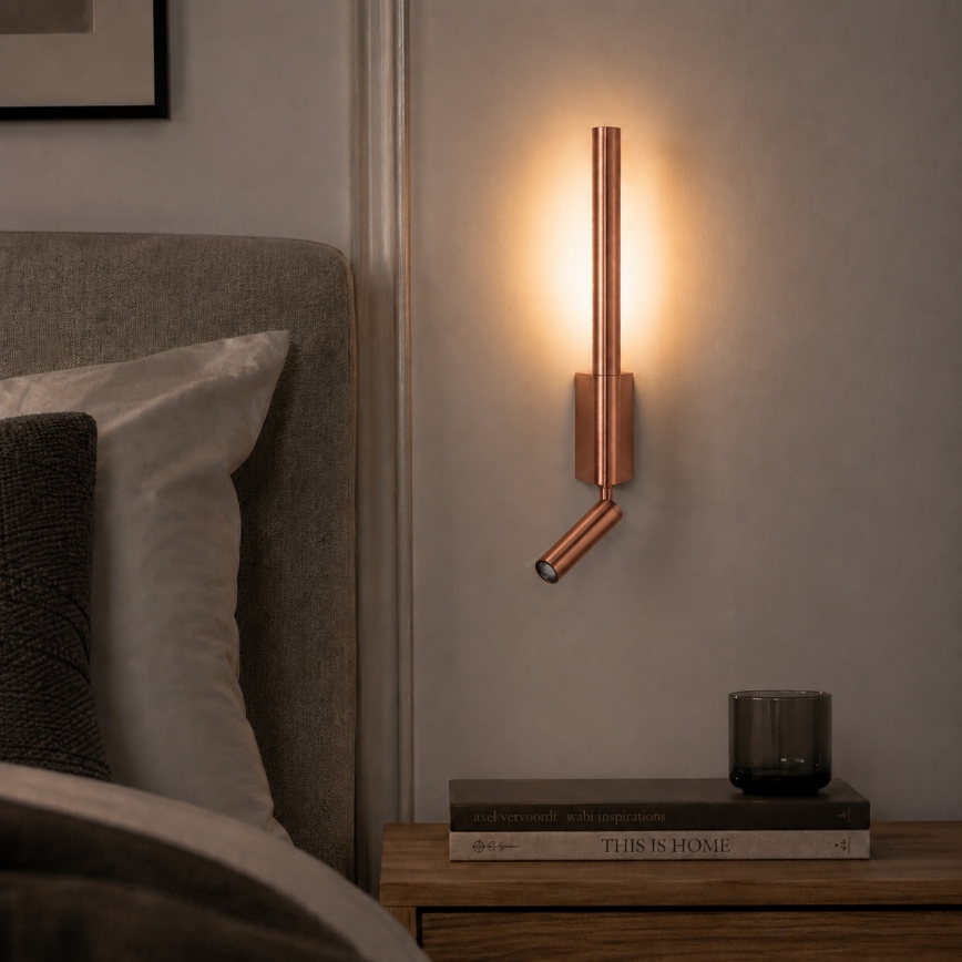 Brilagi - LED nástenné bodové svietidlo VIXON LED/3W/230V + LED/5W bronzové CRI 90