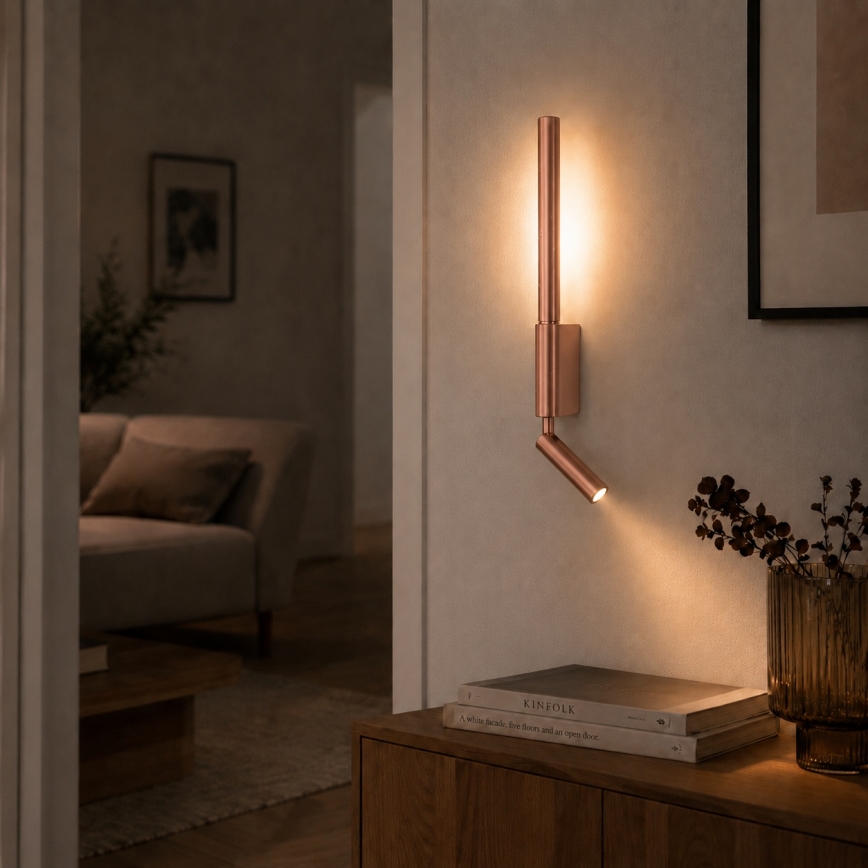 Brilagi - LED nástenné bodové svietidlo VIXON LED/3W/230V + LED/5W bronzové CRI 90