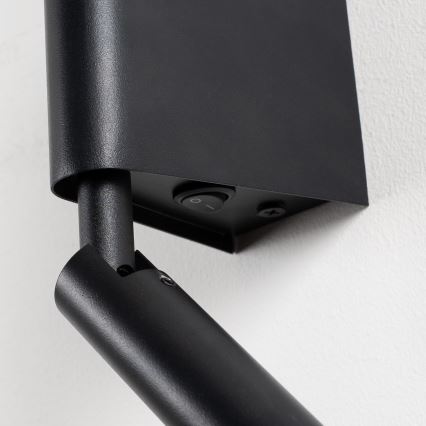 Brilagi - LED nástenné bodové svietidlo VIXON LED/3W/230V + LED/5W čierna CRI 90