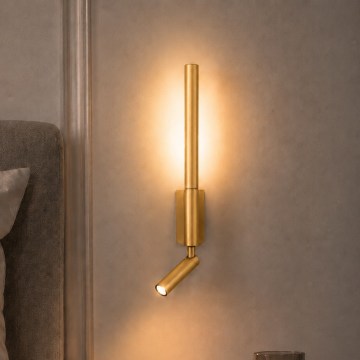 Brilagi - LED nástenné bodové svietidlo VIXON LED/3W/230V + LED/5W zlaté CRI 90