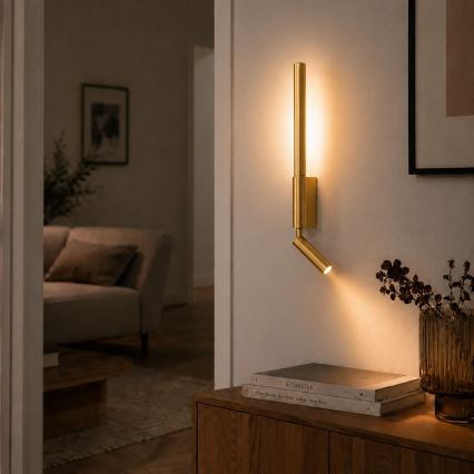 Brilagi - LED nástenné bodové svietidlo VIXON LED/3W/230V + LED/5W zlaté CRI 90