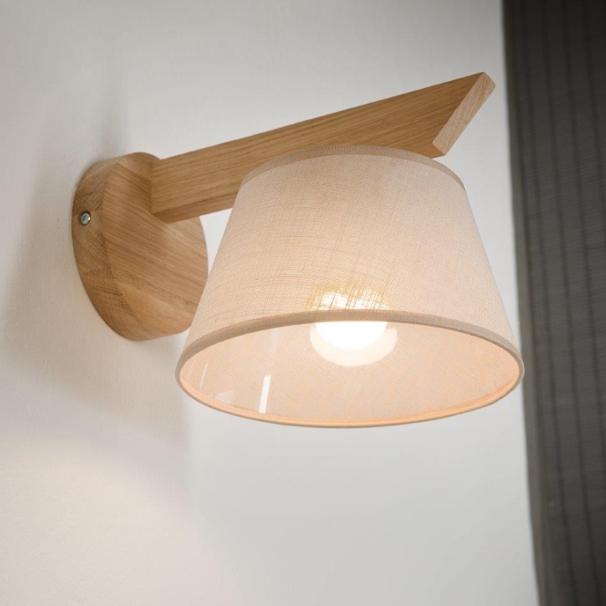 Brilagi - LED  Nástenné svietidlo ANTHONY 1xE14/40W/230V dub/béžová