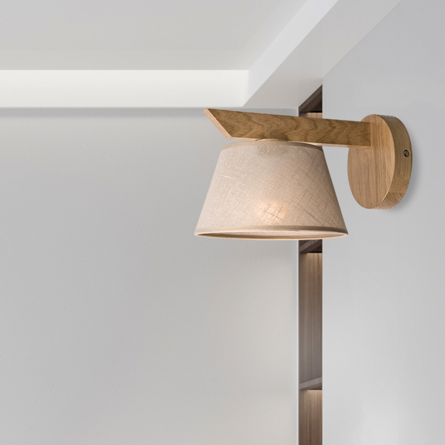 Brilagi - LED  Nástenné svietidlo ANTHONY 1xE14/40W/230V dub/béžová