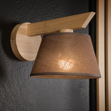 Brilagi - LED  Nástenné svietidlo ANTHONY 1xE14/40W/230V dub/hnedá