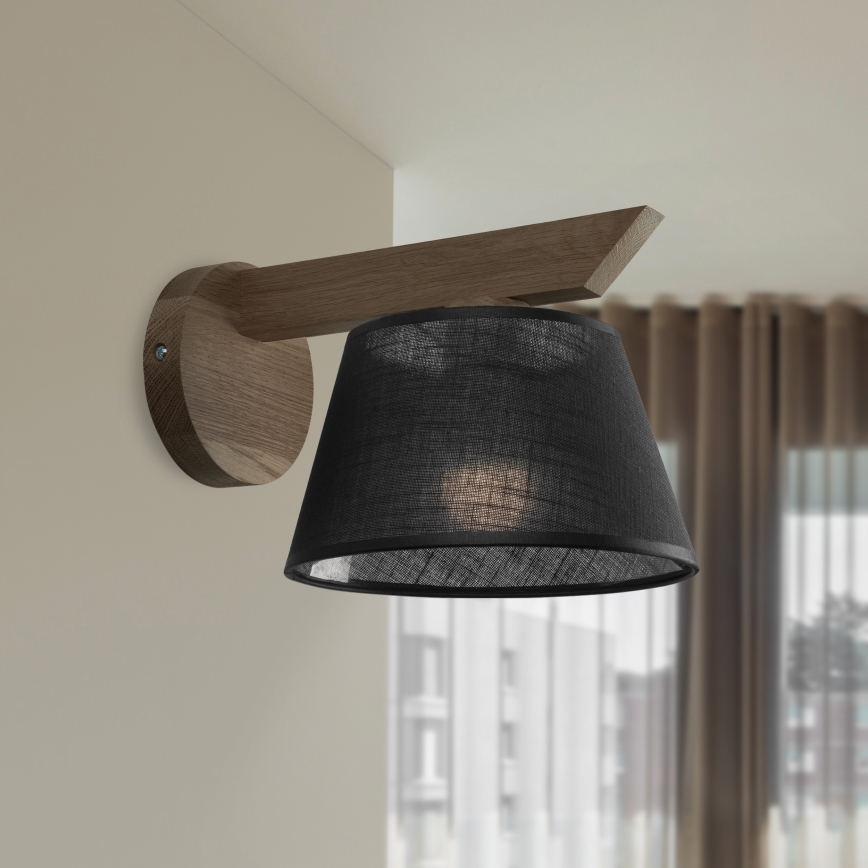 Brilagi - LED Nástenné svietidlo ANTHONY 1xE14/40W/230V dub orech/čierna