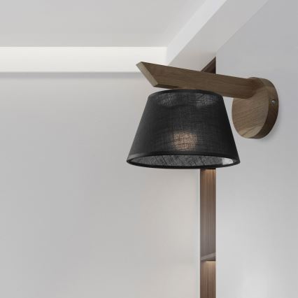 Brilagi - LED Nástenné svietidlo ANTHONY 1xE14/40W/230V dub orech/čierna