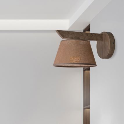 Brilagi - LED Nástenné svietidlo ANTHONY 1xE14/40W/230V dub orech/tmavohnedá