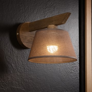 Brilagi - LED Nástenné svietidlo ANTHONY 1xE14/40W/230V dub orech/tmavohnedá