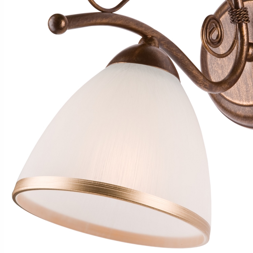 Brilagi - LED Nástenné svietidlo ANTICO 1xE27/60W/230V bronz patina