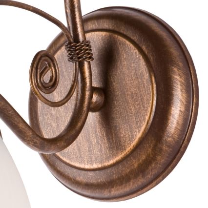 Brilagi - LED Nástenné svietidlo ANTICO 1xE27/60W/230V bronz patina