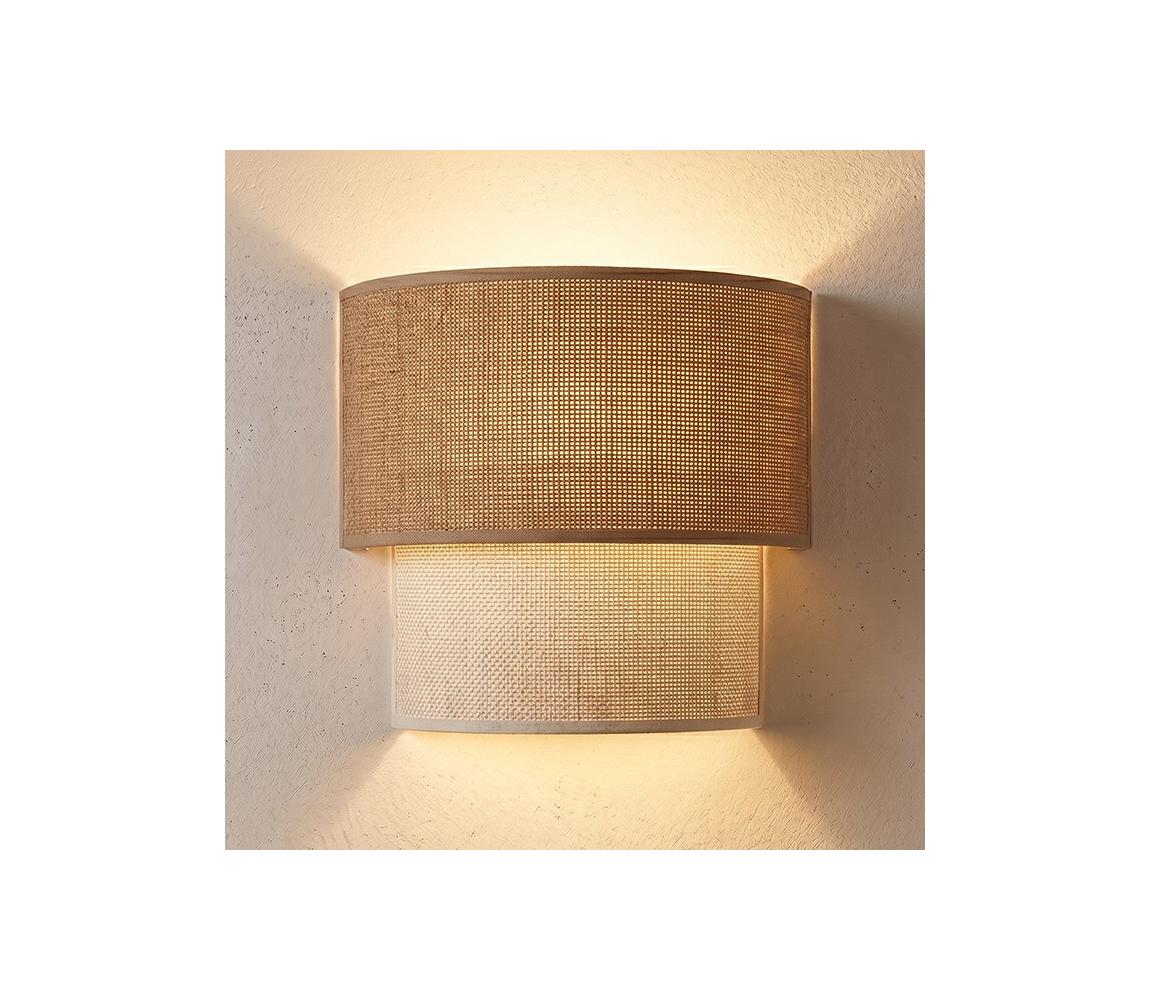 Brilagi - LED nástenné svietidlo BOHO ECO 1xE27/10W/230V béžová/krémová 8590828052753