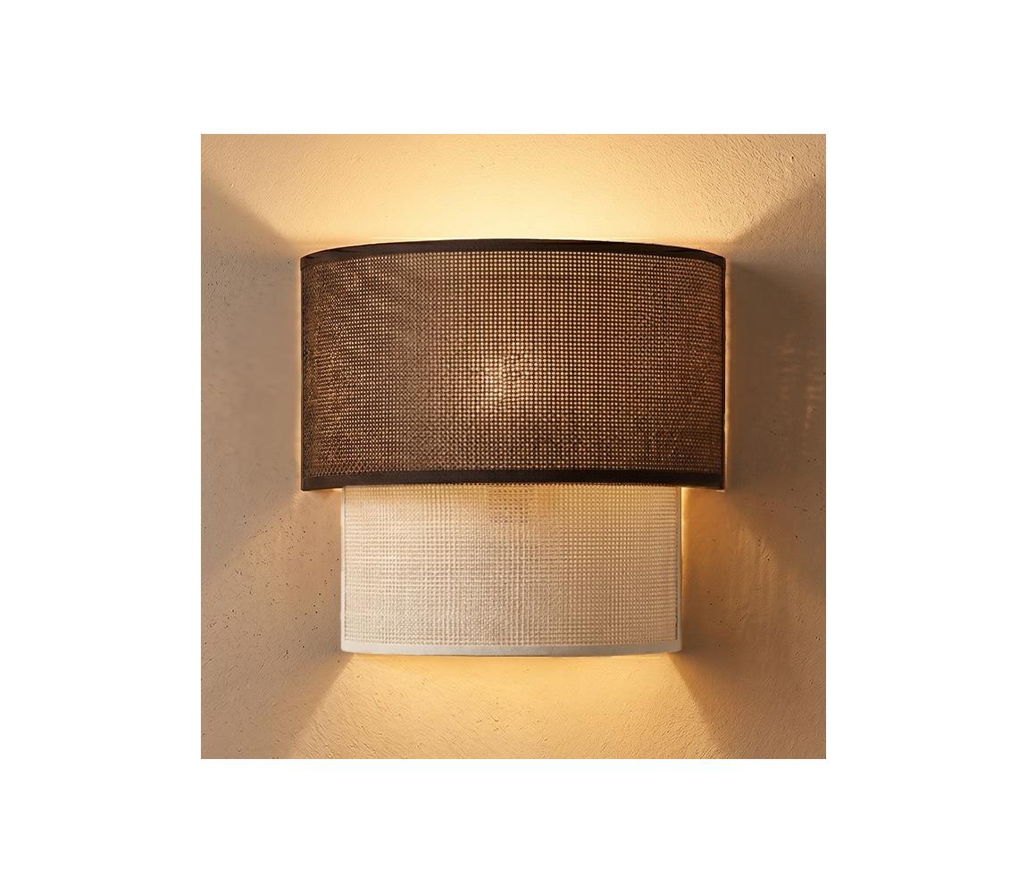 Brilagi - LED Nástenné svietidlo BOHO ECO 1xE27/10W/230V hnedá/krémová 8590828052739