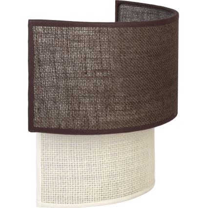 Brilagi - LED Nástenné svietidlo BOHO ECO 1xE27/10W/230V hnedá/krémová