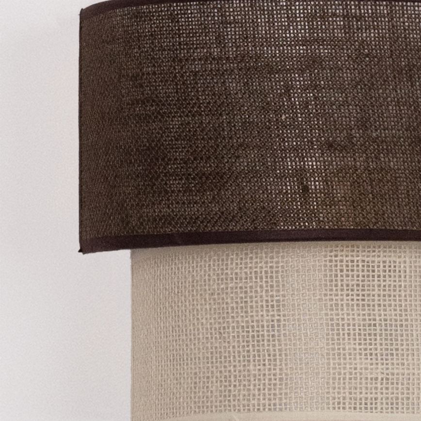 Brilagi - LED Nástenné svietidlo BOHO ECO 1xE27/10W/230V hnedá/krémová