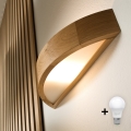 Brilagi - LED nástenné svietidlo CARVALHO 1xE27/15W/230V dub
