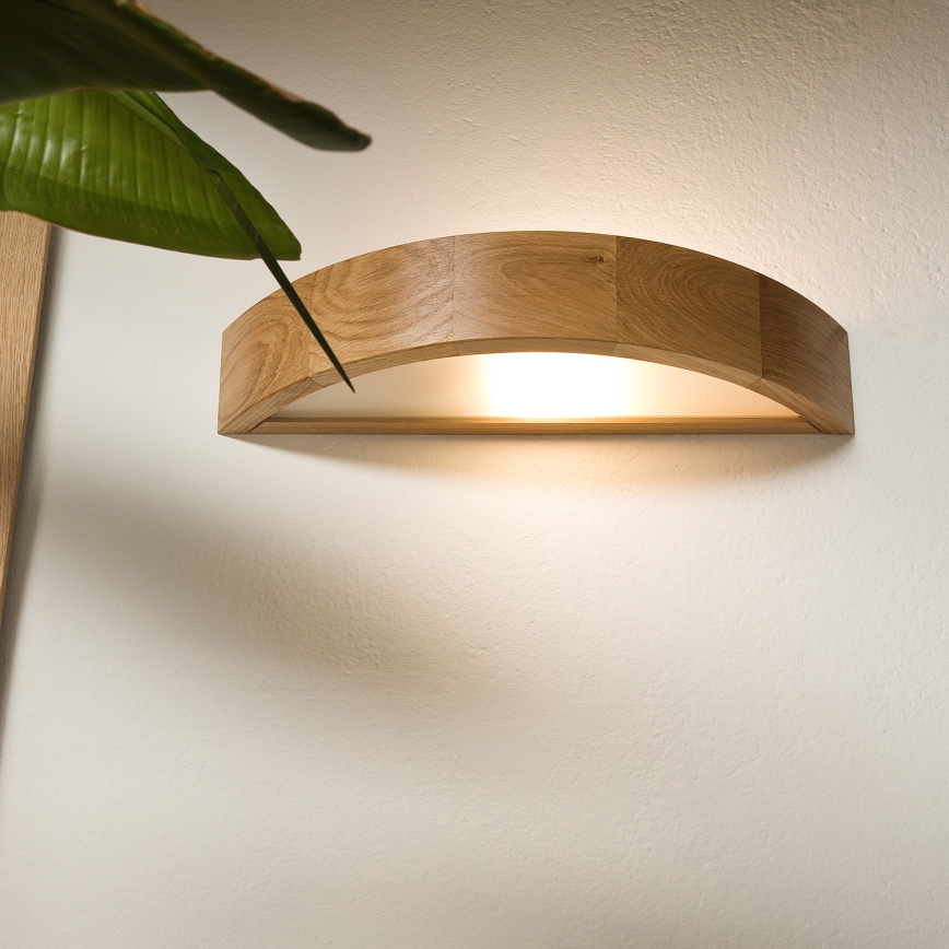 Brilagi - LED nástenné svietidlo CARVALHO 1xE27/15W/230V dub